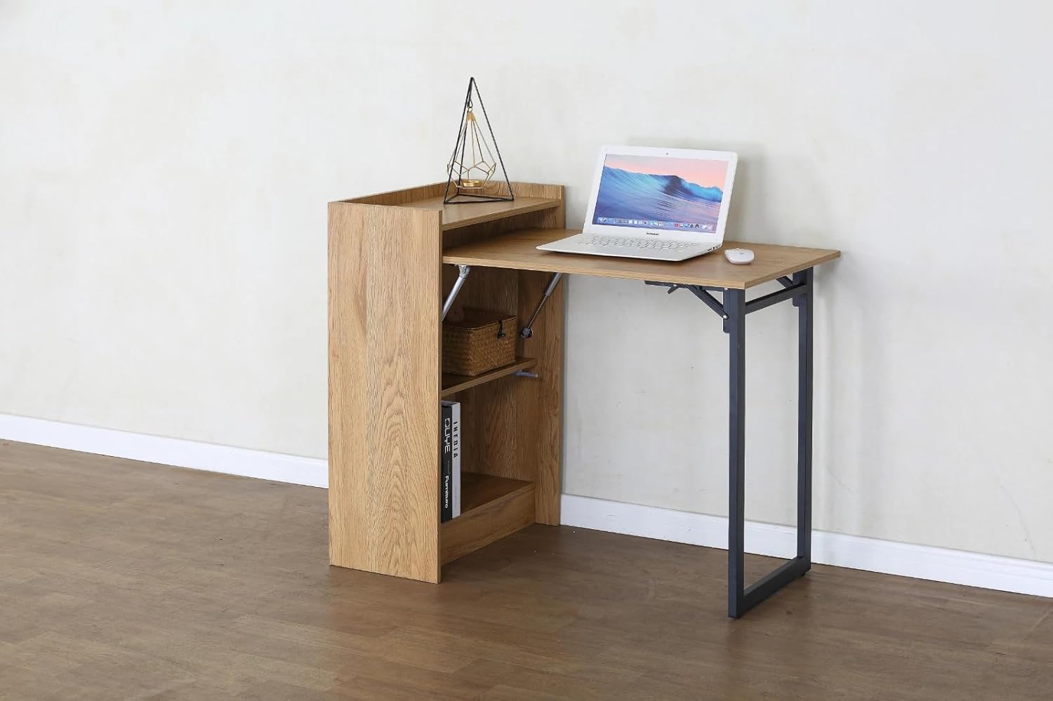 Folding Desk Foldable Computer Table Workstation Study Writing Home Office 102x59x85 cm