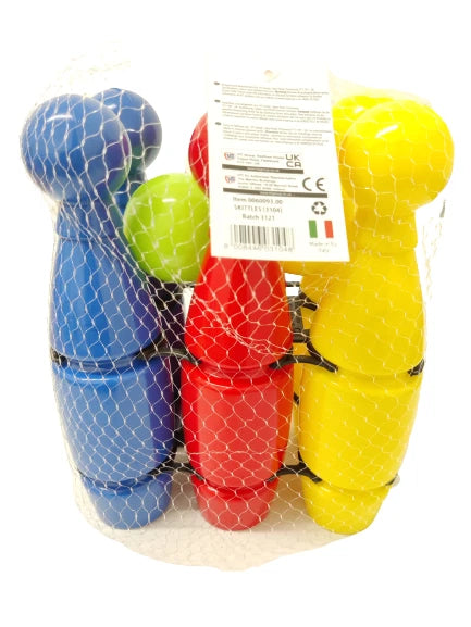 6 Pack Skittles Sport Game Set | Indoor & Outdoor Bowling Game for Kids Garden Fun & Gift