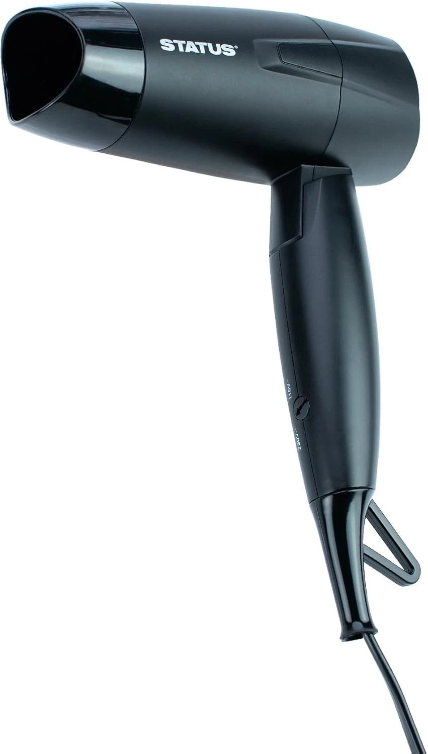 Travel Hair Dryer Foldable 1200W – Dual Voltage Portable Blow Dryer with 2 Speeds for Home & Travel Use