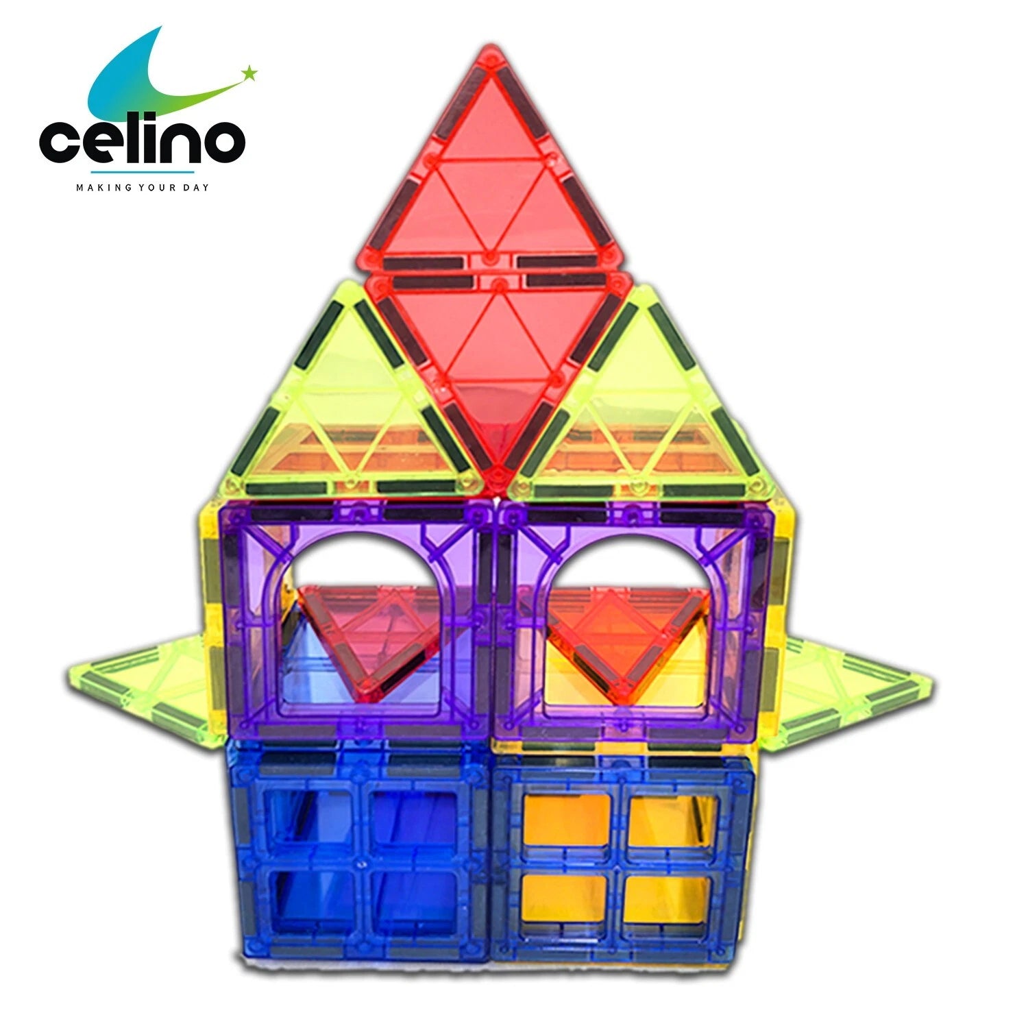 30 Pcs Magnetic Tiles Building Blocks Set | Educational STEM Construction Toys for Kids Learning & Play