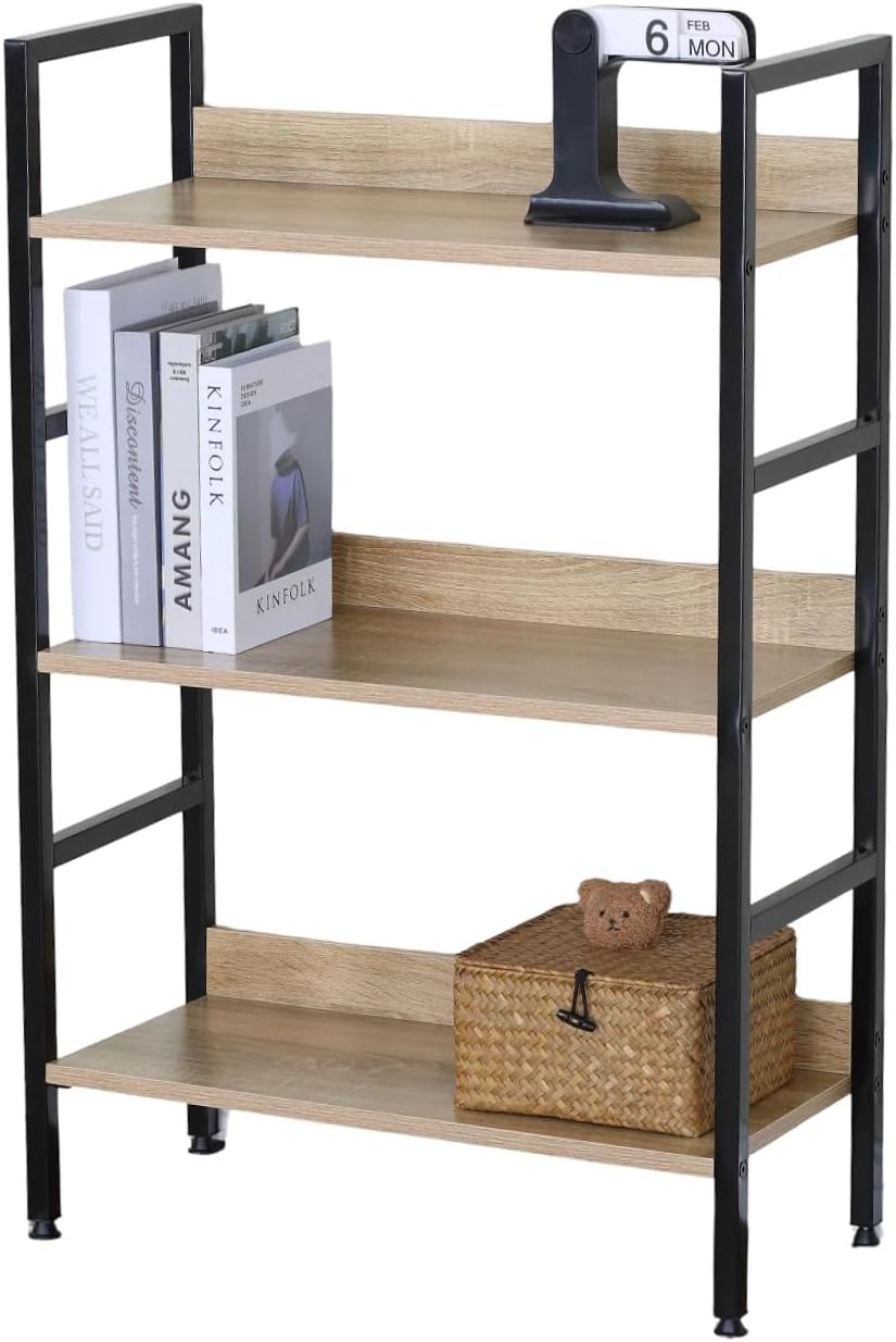 3 Tier Ladder Shelf Bookcase Living Room Display Shelving Unit Storage Rack 60×27.6×93 cm