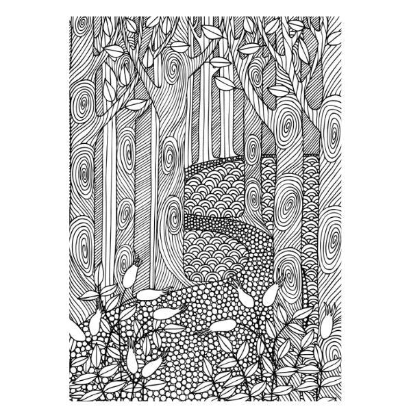 A4 Colouring & Wordsearch Puzzle Book | Mind Relaxing Activity Book for Adults & Older Children