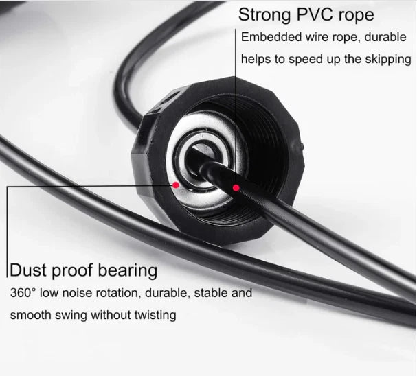 Skipping Rope Adjustable Adult Jump Rope Gym Fitness Exercise Workout Training