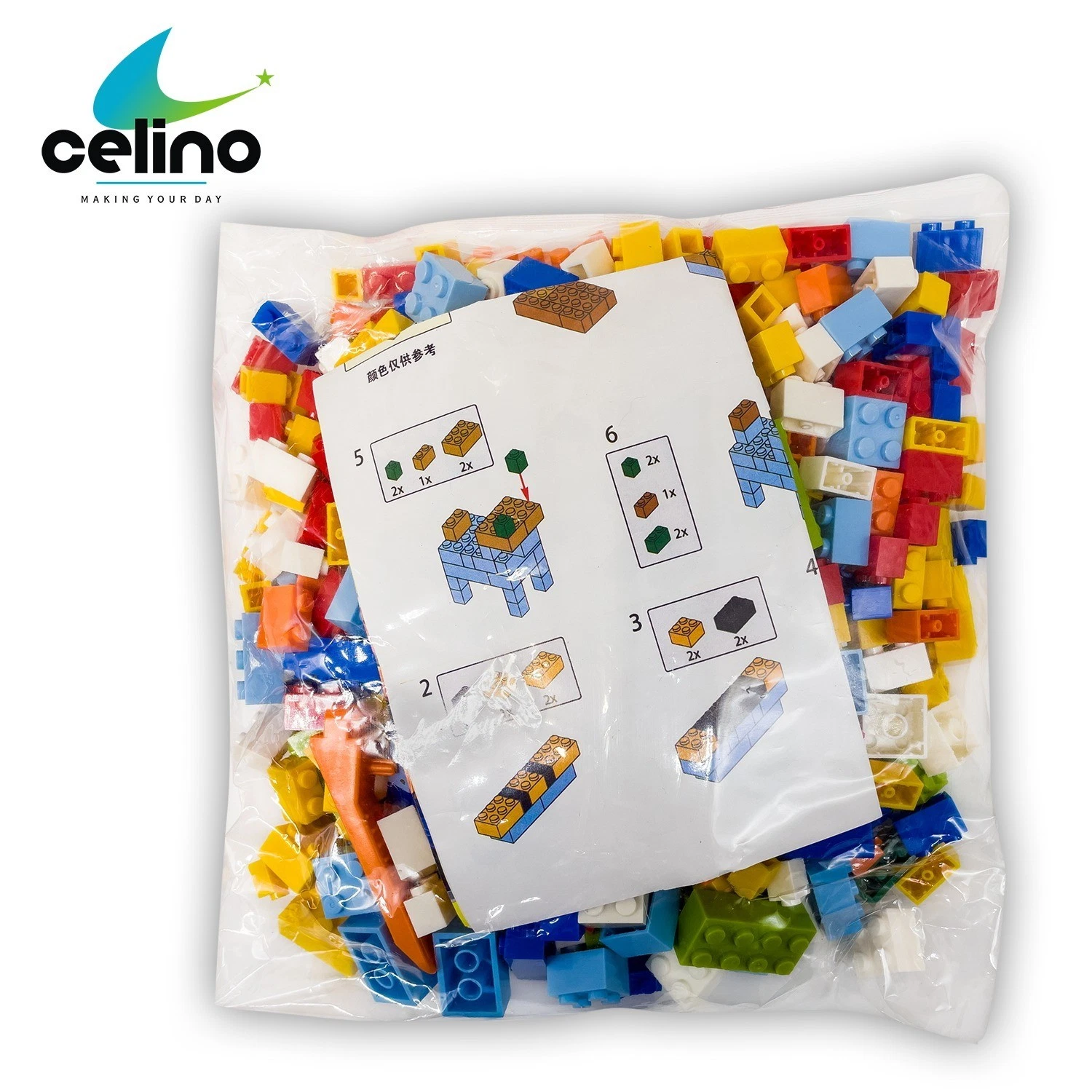 1000 Pcs Assorted Construction Building Blocks Bricks Set Kids Children Toy Gift