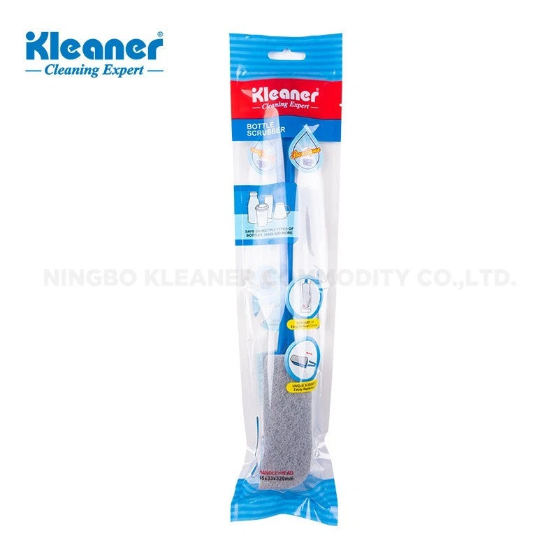 Long Handle Glass Bottle Brush Scourer Scrubbing Hanging Washing Up Deep Clean