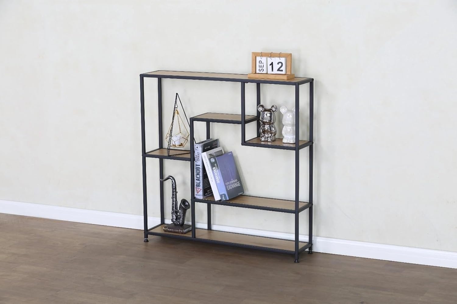 5 Tier Bookcase Bookshelf – Freestanding Storage & Display Shelving Unit for Living Room, Bedroom & Home Office