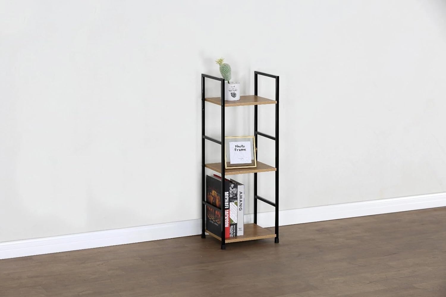 3 Tier Ladder Shelf Bookcase Living Room Display Stand Shelving Unit Plant Rack 29x23.5x80 cm