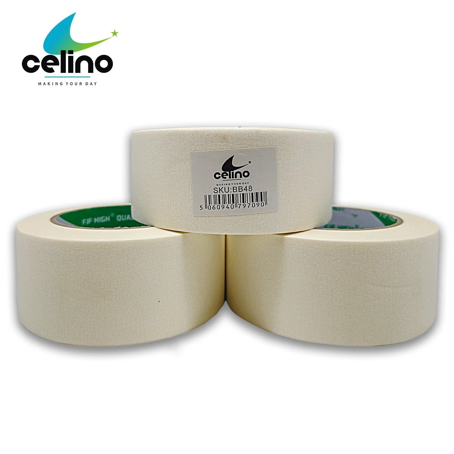 Masking Tape 24mm/48mm x 50m Strong Painters Decorators DIY Craft Adhesive