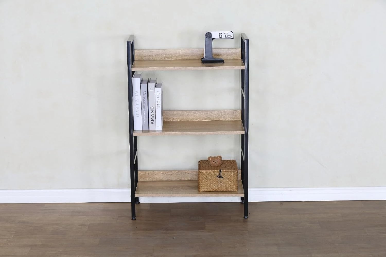 3 Tier Ladder Shelf Bookcase Living Room Display Shelving Unit Storage Rack 60×27.6×93 cm