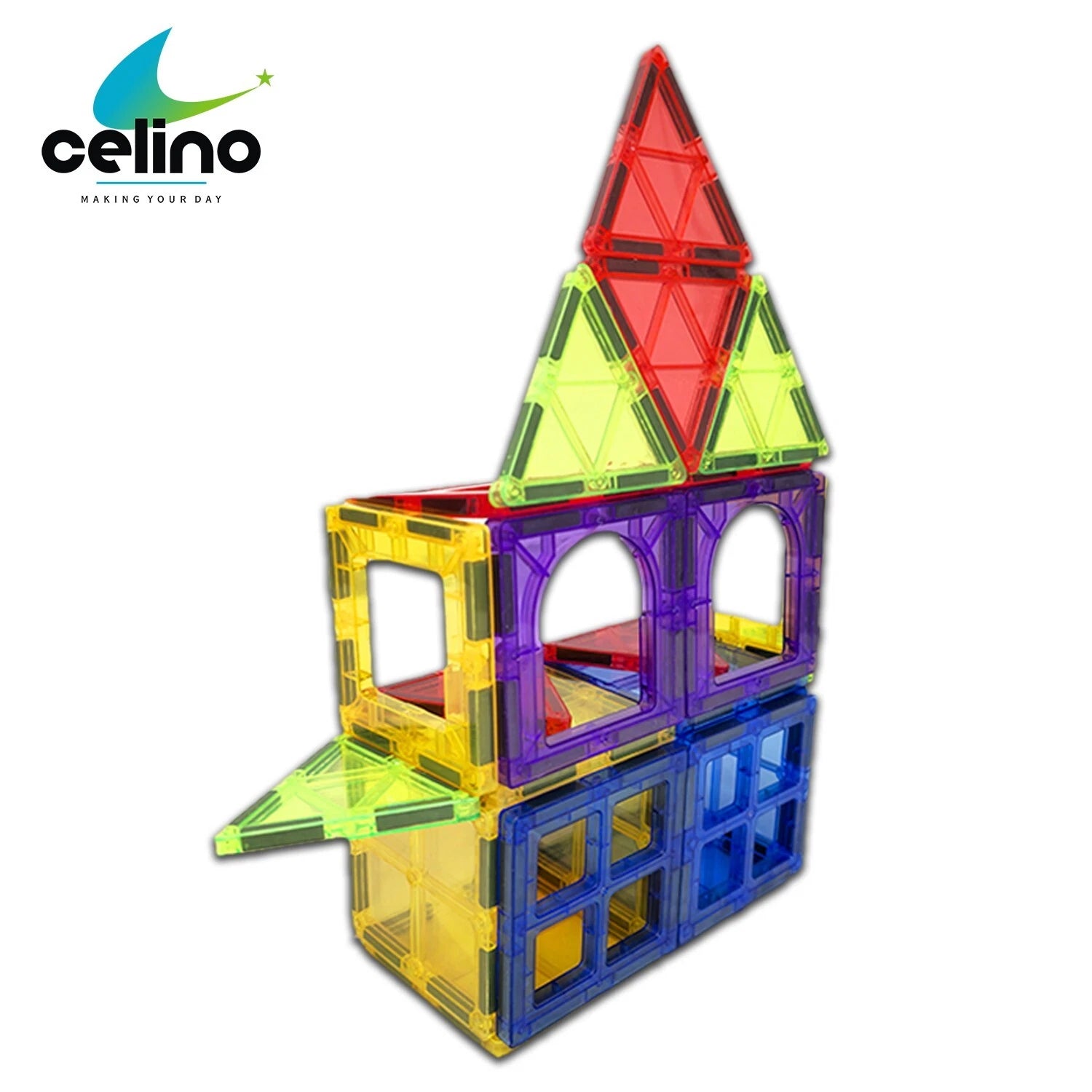 30 Pcs Magnetic Tiles Building Blocks Set | Educational STEM Construction Toys for Kids Learning & Play