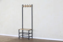 Load image into Gallery viewer, Coat Rack with Shoe Storage with Bench Clothes Hat Hanging Hallway Bedroom 60x40x175 cm
