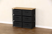 Load image into Gallery viewer, 6 Chest of Drawers Fabric Storage Wardrobe Cabinet Living Room Dresser Table 75x30x68 cm
