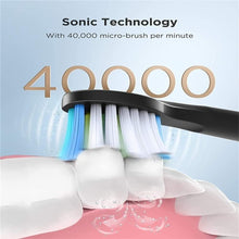 Load image into Gallery viewer, Fairywill E10 Sonic Electric Toothbrush Rechargeable USB 5 Modes 8 Heads Travel
