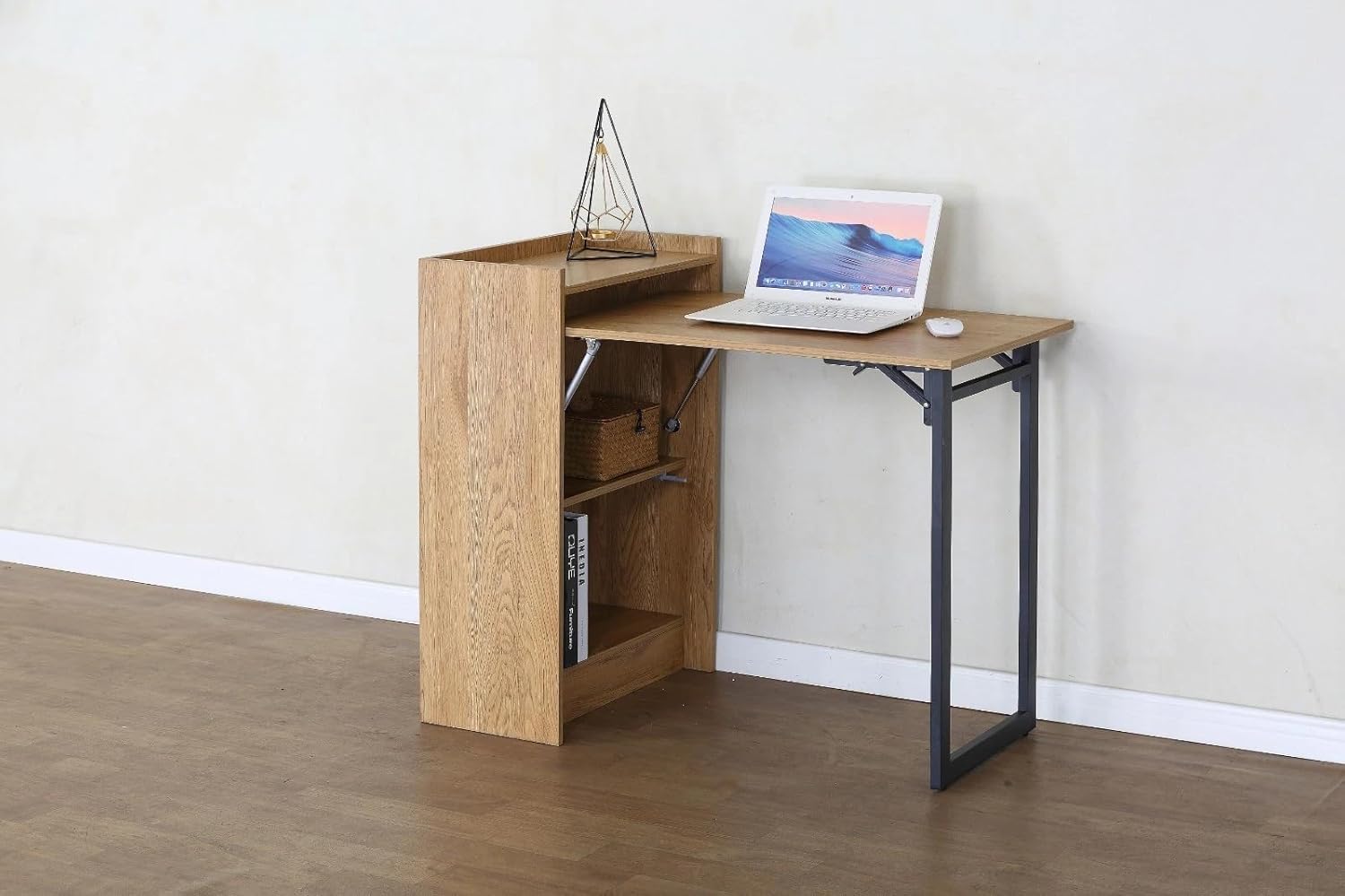 Folding Desk Foldable Computer Table Workstation Study Writing Home Office 102x59x85 cm
