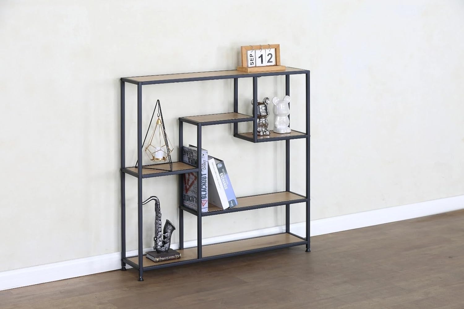 5 Tier Bookcase Bookshelf – Freestanding Storage & Display Shelving Unit for Living Room, Bedroom & Home Office