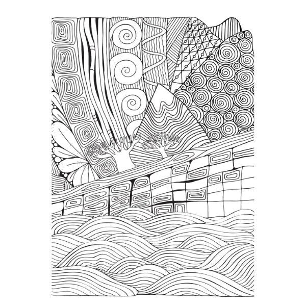 A4 Colouring & Wordsearch Puzzle Book | Mind Relaxing Activity Book for Adults & Older Children