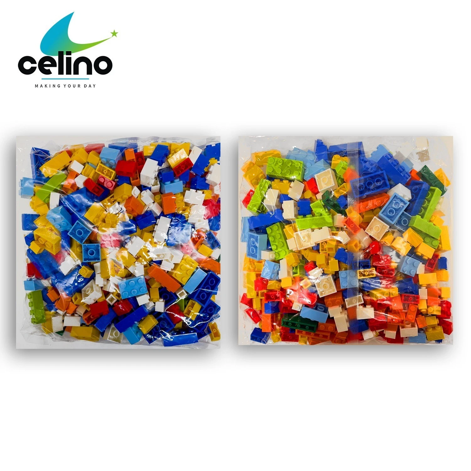 1000 Pcs Assorted Construction Building Blocks Bricks Set Kids Children Toy Gift