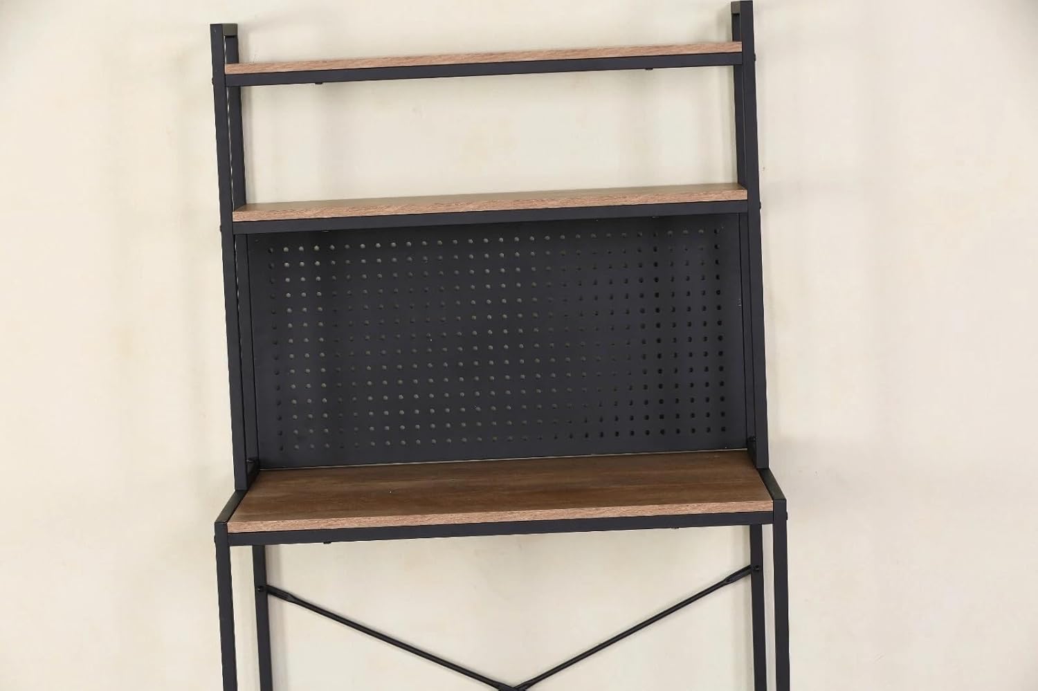 3 Tier Study Table Office Desk With Storage Computer Home Gaming Bookshelf 84x50x148 cm