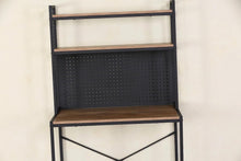 Load image into Gallery viewer, 3 Tier Study Table Office Desk With Storage Computer Home Gaming Bookshelf 84x50x148 cm
