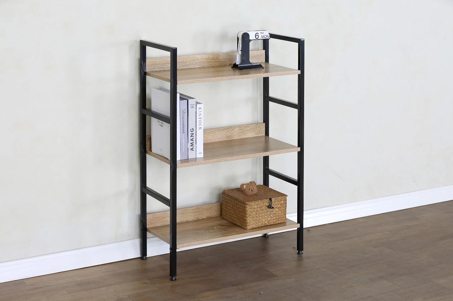 3 Tier Ladder Shelf Bookcase Living Room Display Shelving Unit Storage Rack 60×27.6×93 cm