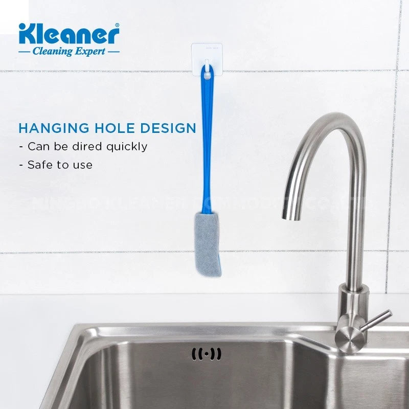 Long Handle Glass Bottle Brush Scourer Scrubbing Hanging Washing Up Deep Clean
