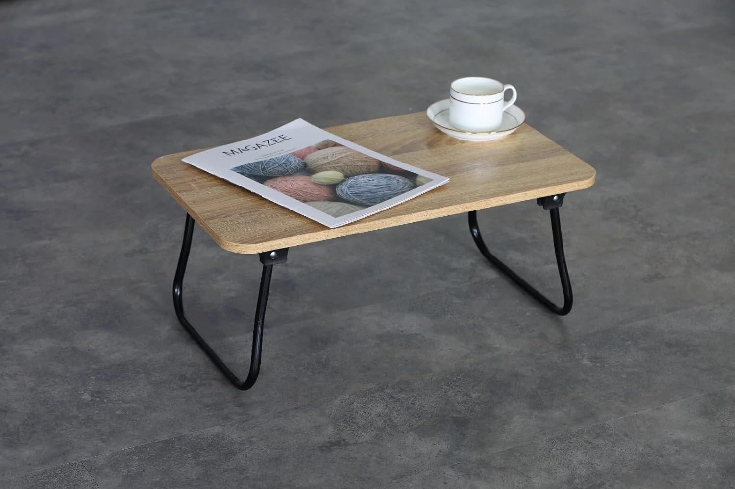 Foldable Laptop Bed Table Dinner Lap Tray Portable Breakfast Work Desk Stand 52.5x30x21.5 cm