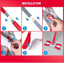 Load image into Gallery viewer, X-Type Microfibre Flat Mop Self Wringing Wet Dry Floor Cleaning Kitchen Bathroom Tiles

