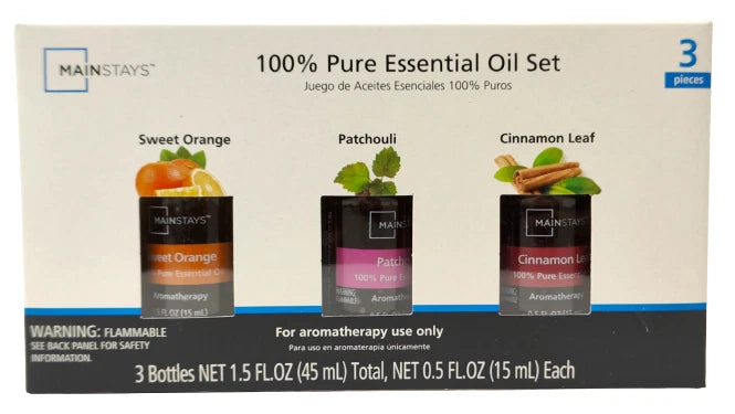 100% Pure Essential Oil Set Aromatherapy Diffuser Fragrance Oils 3 Pack 15ml NEW