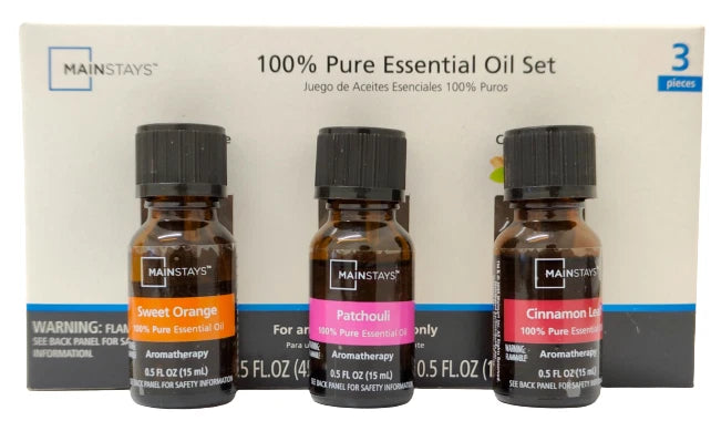 100% Pure Essential Oil Set Aromatherapy Diffuser Fragrance Oils 3 Pack 15ml NEW