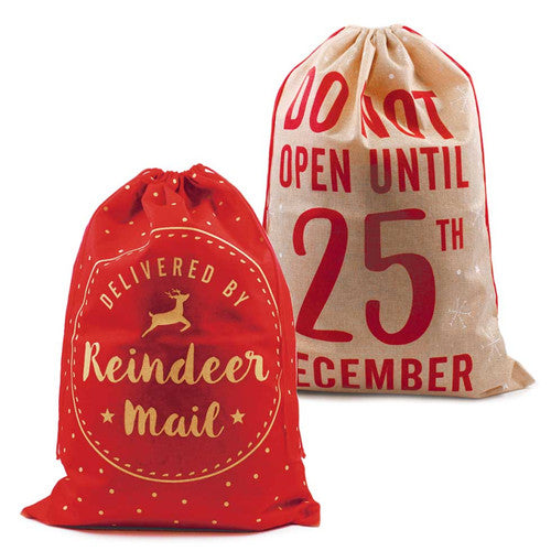 Large Christmas Santa Sack Traditional Gift Bag Present Stocking Bags 70 x 51cm