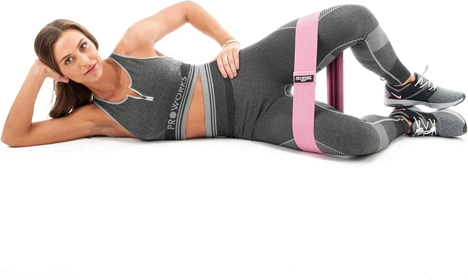 Set of 2 Glute Bands Resistance Exercise Sports Fitness Home Gym Yoga Training