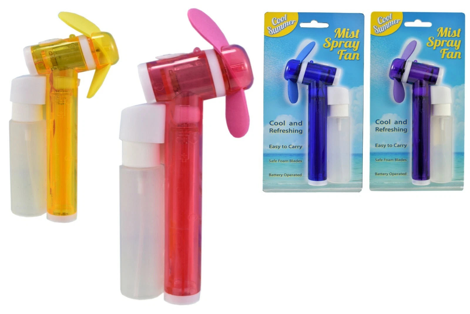 Mini Mist Spray Fan Portable Handheld Cooling Water Spray Summer Travel Gadget