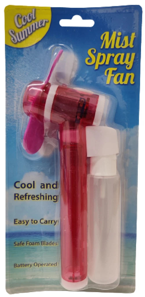 Mini Mist Spray Fan Portable Handheld Cooling Water Spray Summer Travel Gadget