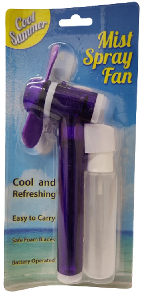 Mini Mist Spray Fan Portable Handheld Cooling Water Spray Summer Travel Gadget