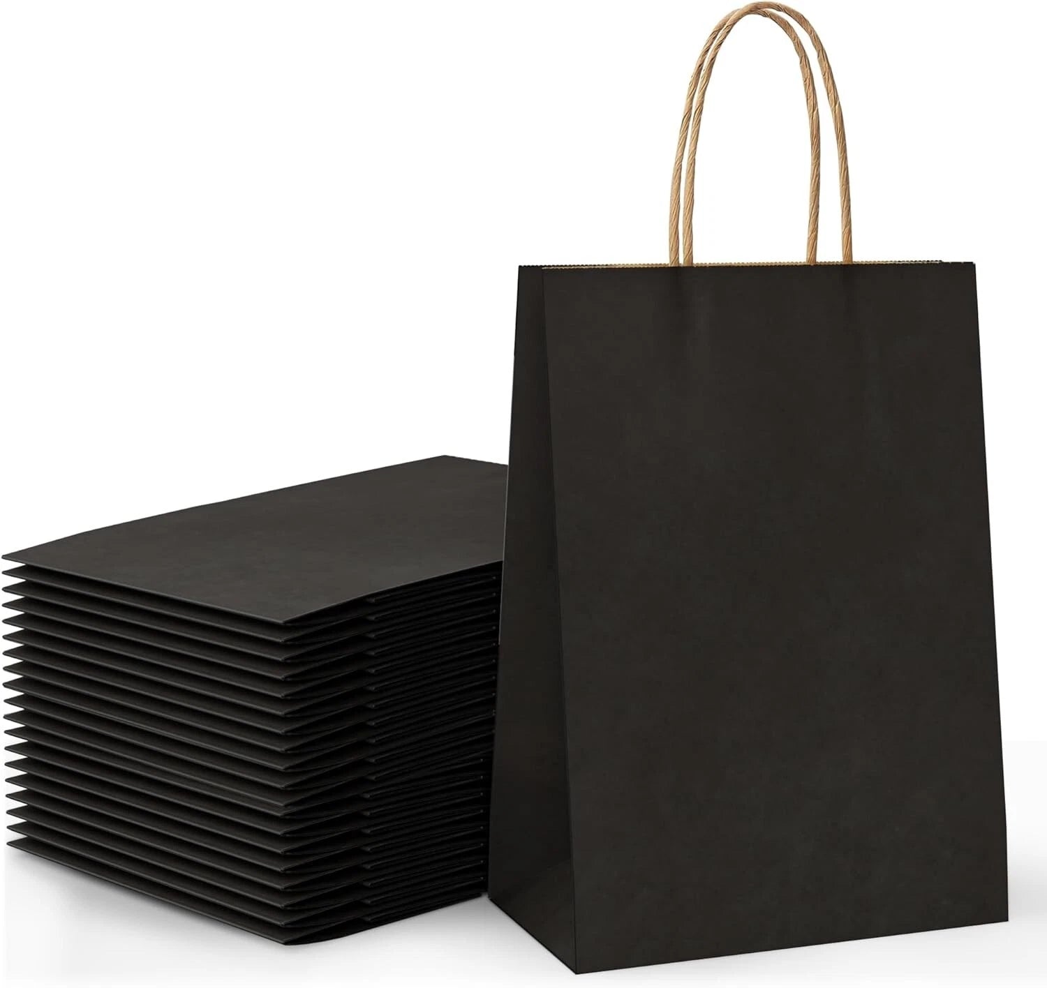 Paper Gift Bags with Handles Medium Kraft Shopping Retail Carrier Party Takeaway