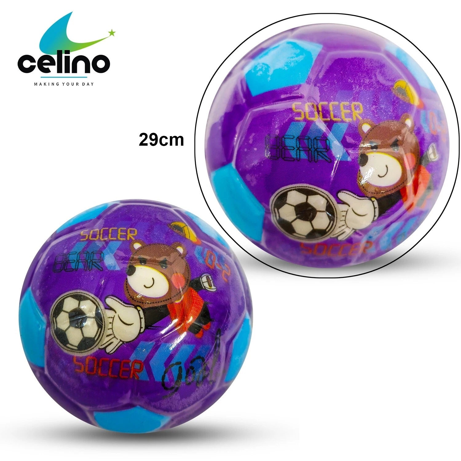 Mini Children Bouncy Football Soccer Soft Ball PU Boys Girls Toy Christmas Gift