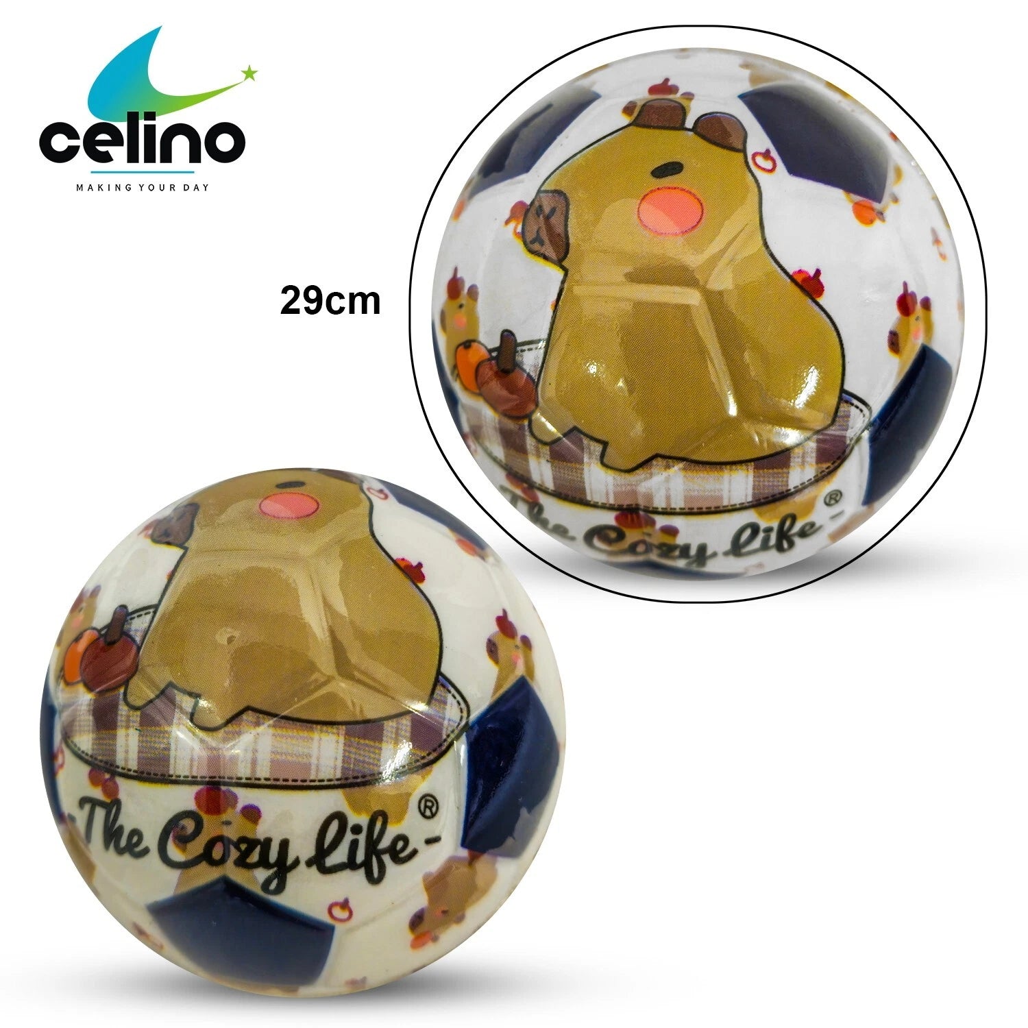 Mini Children Bouncy Football Soccer Soft Ball PU Boys Girls Toy Christmas Gift