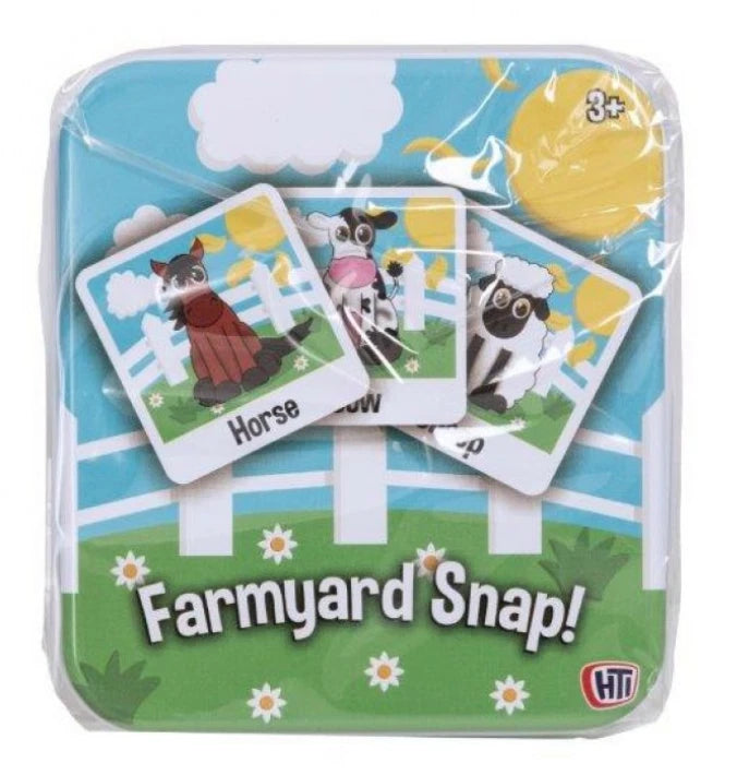 Traditional Snap Cards Children Playing Games Classic Travel Puzzle Animals