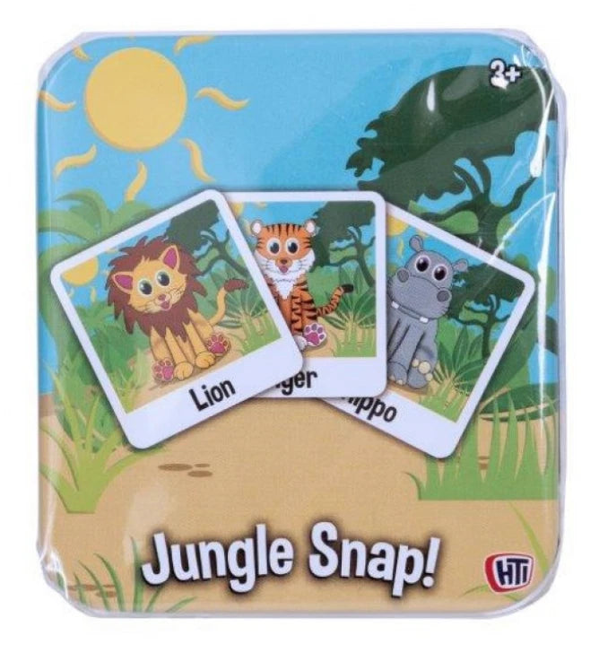 Traditional Snap Cards Children Playing Games Classic Travel Puzzle Animals