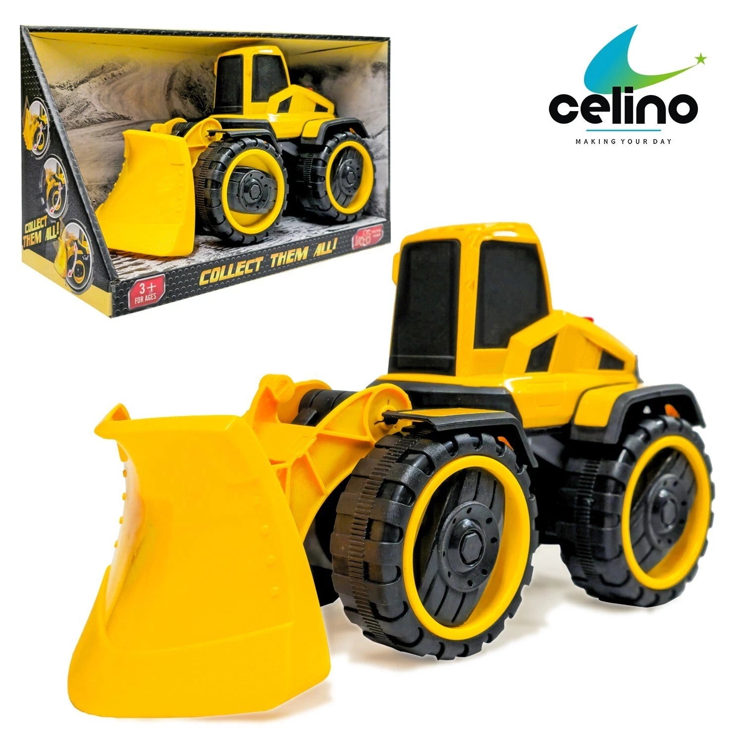 Construction Vehicle Toy Truck Lights & Sound Front Loader Kids Birthday Gift