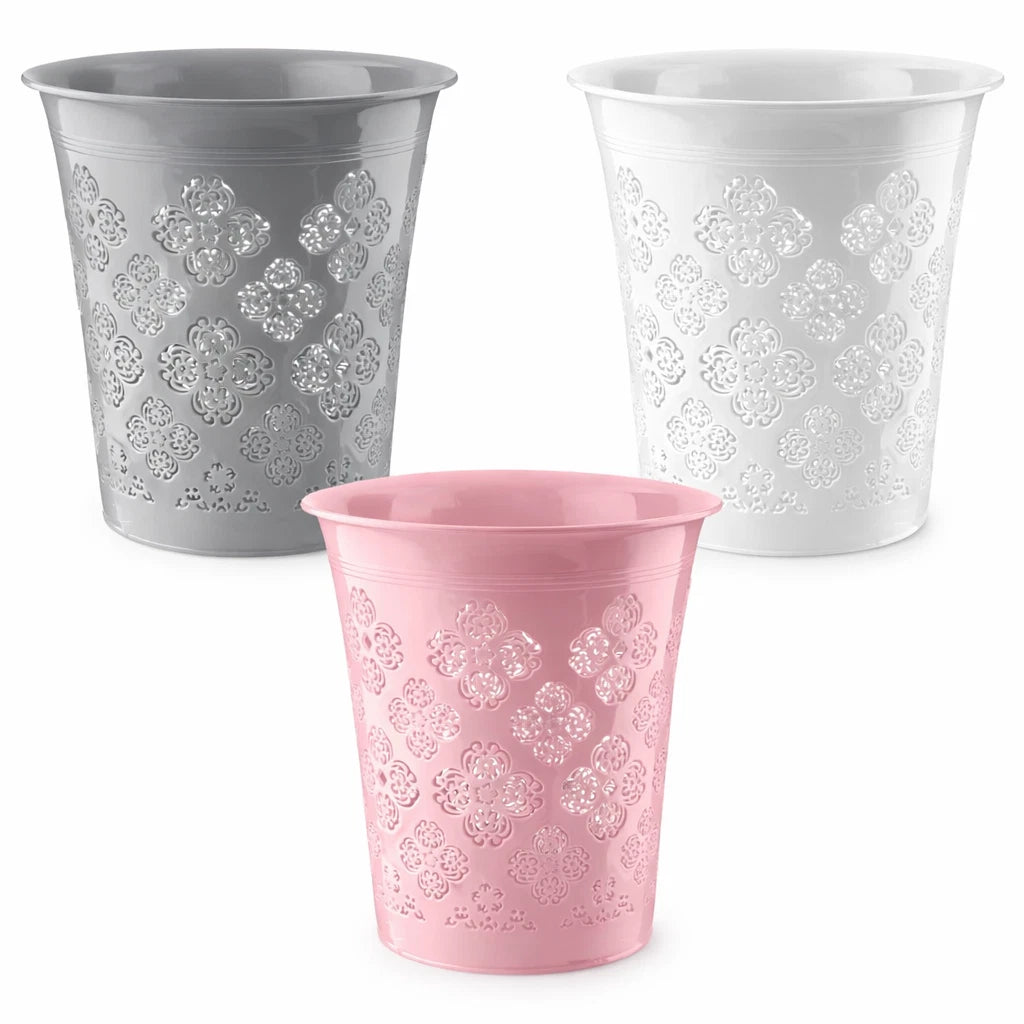 8L Waste Paper Bin Office Bedroom Bathroom Home Floral Rubbish Kitchen Dustbin