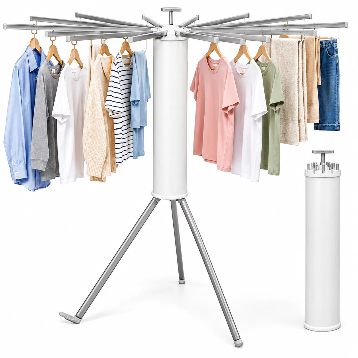 Foldable Clothes Airer Indoor Portable Laundry Clothes Dryer Rack Space Saving