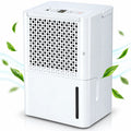 12L Dehumidifier For Home Portable Moisture Remover With Night Mode 220W White