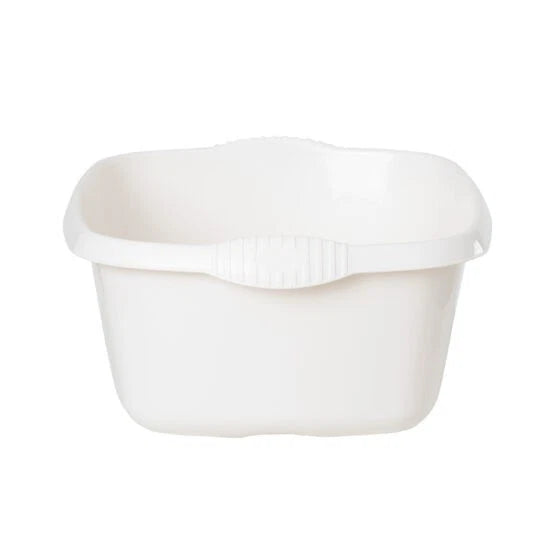 12L Washing Up Bowl Plastic Kitchen Basin Sink Mixing Cutlery Tidy Rectangular