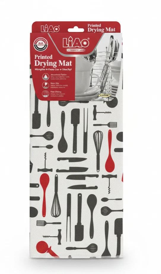 Microfibre Dish Drying Mats Kitchen Drainer Absorbent Non Slip Cutlery Sink