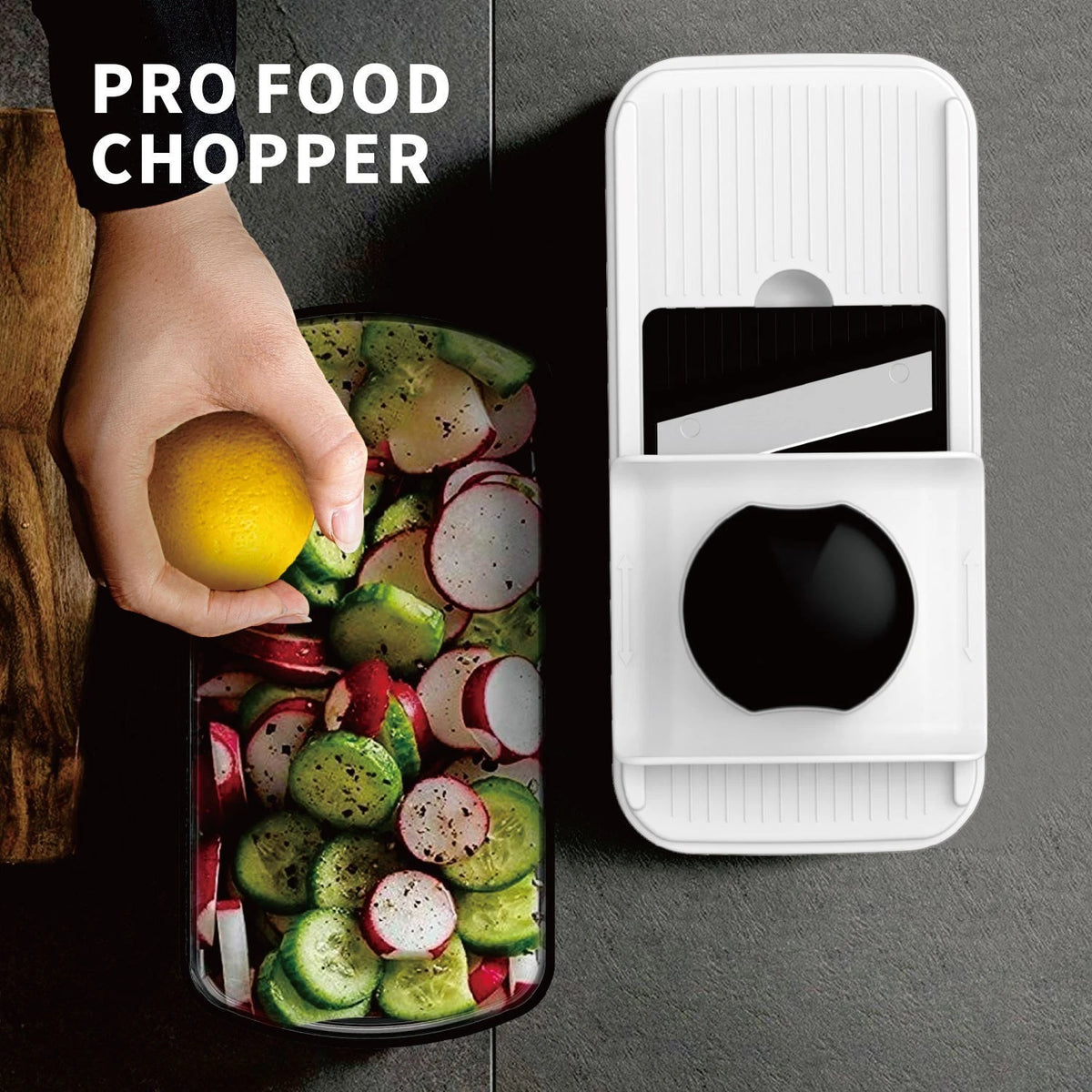 7-in-1 Vegetable Chopper with Container Multi-Functional Slicer Dicer Grater