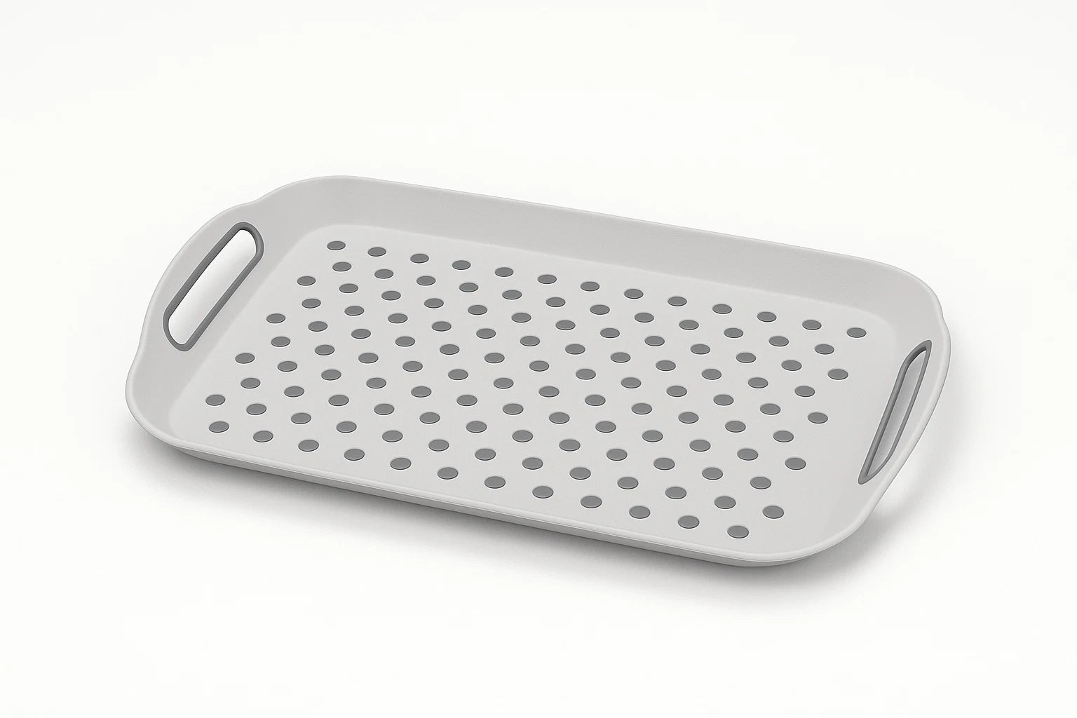 Serving Tray with Handles Non Slip Large Rectangle Food Dinner Drink Lap Tea