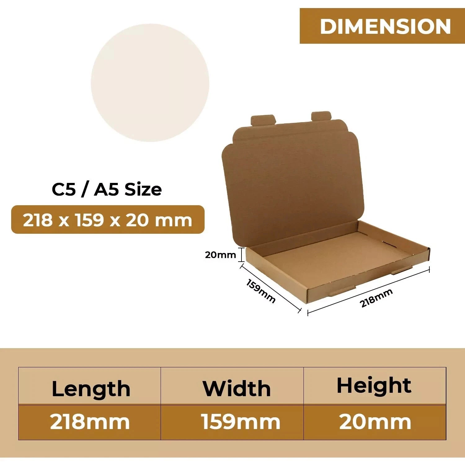 Large Letter Box Royal Mail PIP Boxes C4 C5 C6 Card board Postal Mailing Brown