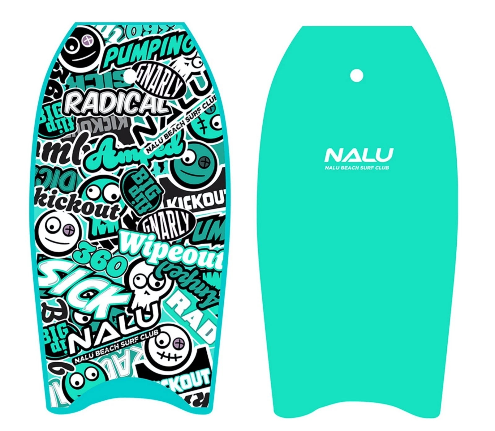 33" XPE Boogie Board Bodyboard Surf Summer Beach Float Kids Adults Leash Plug