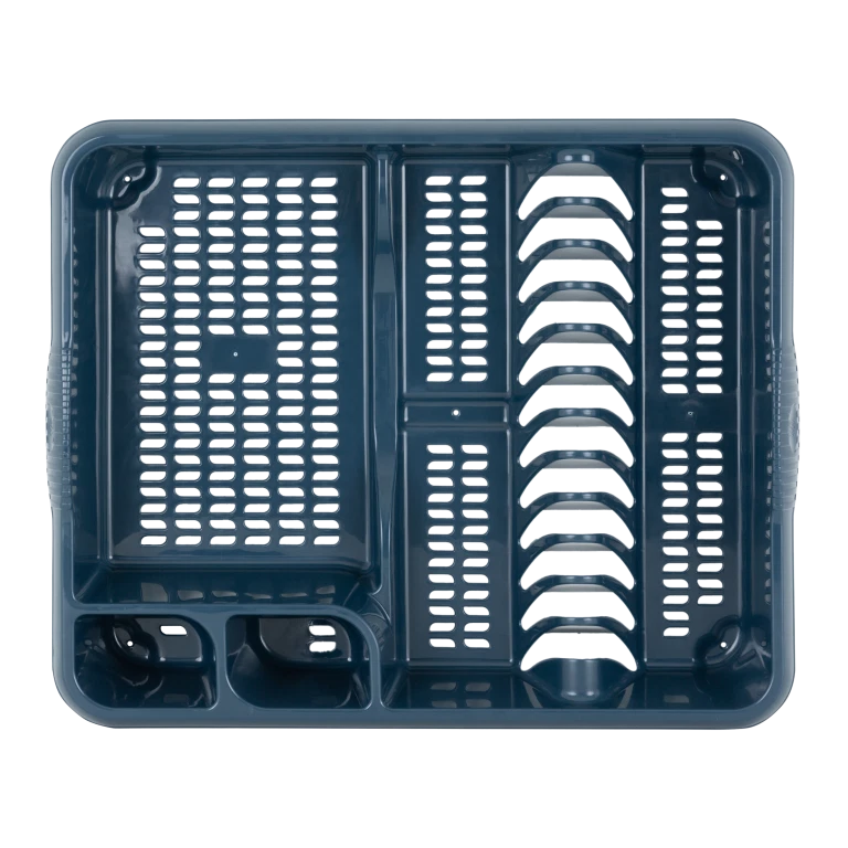 Large Plastic Kitchen Plate Dish Drainer Rack Draining Board Cutlery Holder UK